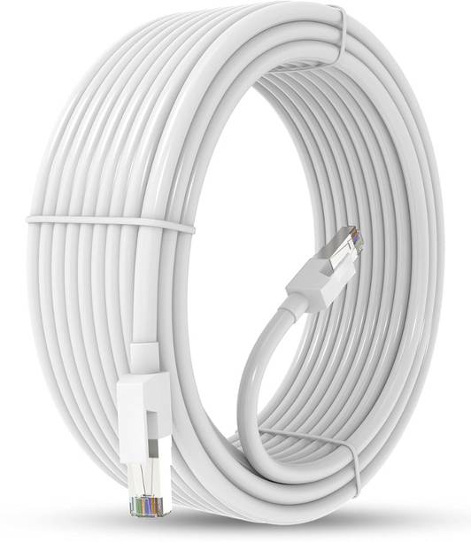HIVEN LAN Cable 10 m 10 m-cat6-white LAN Cable