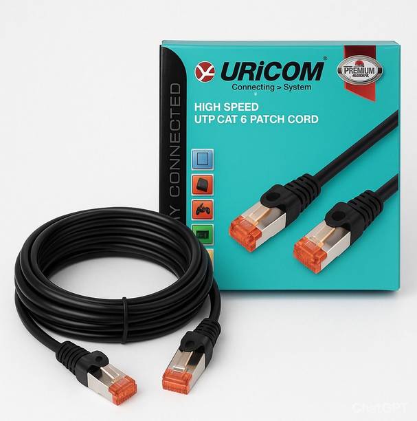uricom LAN Cable 3 m Copper Braiding Patch Coed