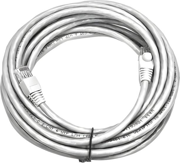 AXILENT PRO LAN Cable 7 m Meter Wifi Internet Cable RJ45 Cat-6 Ethernet Cable High Speed 550MHZ / Cat6 Ethernet Patch Cable 10 Gigabit Speed UTP LAN Cable, RJ45 Cable LAN Wire, Network Cable Internet Cable for Modem - 7 Meter (GREY) Color