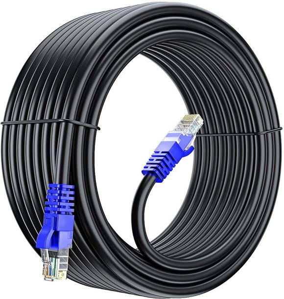 Sadow LAN Cable 20 m 20 Meter Outdoor Cat 6 High Speed Ethernet Cable Solid Internet Network Cable RJ45 Patch LAN Wire for Modem, Router, Switch, Server, ADSL