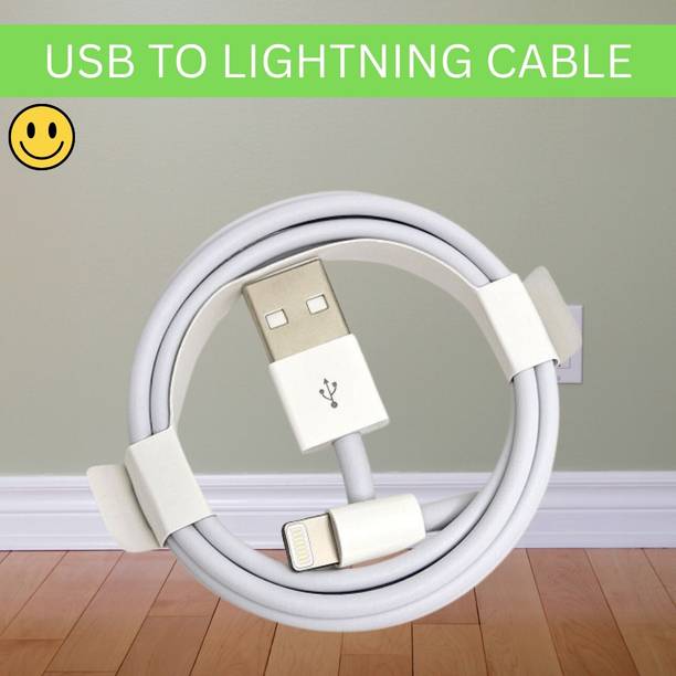 SACRO Lightning Cable 1 m USB A to Lightning Cable Fast Charger Compatible for iphone 11/12/13/14 proQ408