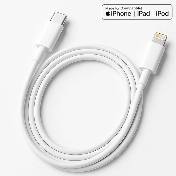 RcPrint Lightning Cable 6 A 1 m 396 GO USB Type C to Lightning Fast Mobile Charging Cable Compatible for i-Phone