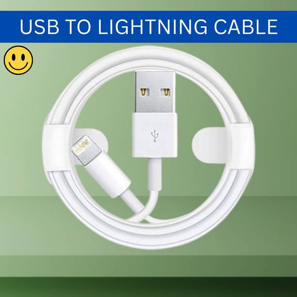 SACRO Lightning Cable 1 m USB A to Lightning Cable Fast Charger Compatible for iphone 11/12/13/14 proQ286