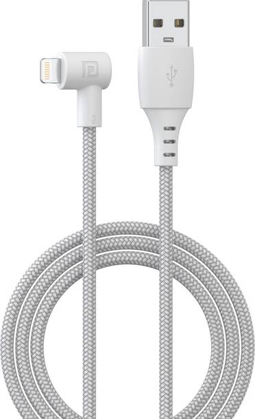 Portronics Lightning Cable 2 A 1.2 m Konnect HD Fast Charging & Data Sync