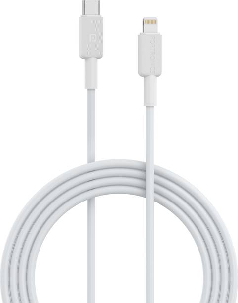Portronics Lightning Cable 2 A 1 m Konnect Link CL Type C to 8PIN Fast Charging Cable