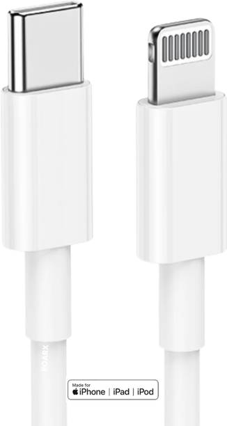 RoarX Lightning Cable 1 m PVC USB Type C to Lightning Data Charging Cable Compatible with iPhone X,11,12,13,14