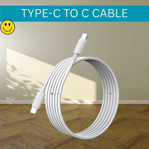 SACRO Lightning Cable 1 m Type C To Type C Charging Cable Compatible With Type C Mobile & Other DiviceT353