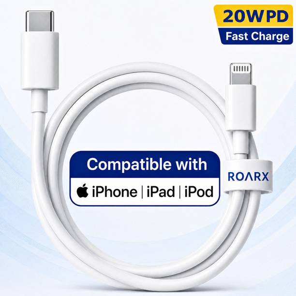 RoarX Lightning Cable 3 A 1 m Mfi Certified i_Phone Charger Cable, Apple Lightning to Type C Cable