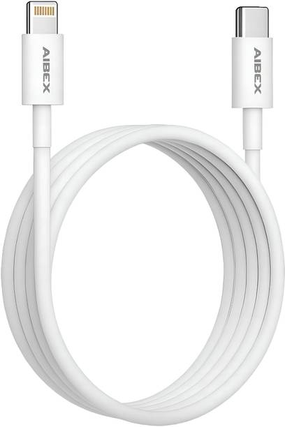 AIBEX Lightning Cable 5 A 1 m USB Type-C to Lightning Cable 27W Fast Charging & Data Sync Cord, MFi Certified