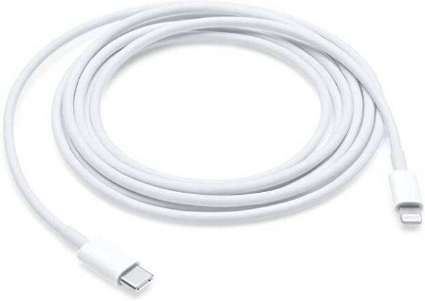 FRITZEY Lightning Cable 3 A 1 m Lightning Cable 1 m Apple Type C USB to Lightening, Fast Charging & Data Sync USB Cable [Type-C to 8 Pin] Compatible for iPhone X/XR/XS MAX/XS/ 11/11 PRO/ 11 PRO MAX/iPads/iPhone 12/Mini/Pro/Pro Max - (White) (Compatible with iPHONE, iPAD, White, One Cable)