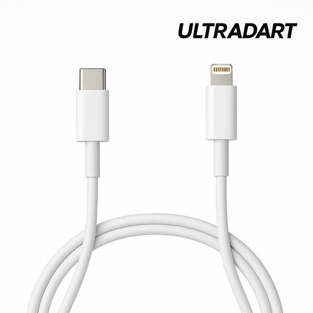 ULTRADART Lightning Cable 1 m original Type-C to Lightning Cable 27W Power Delivery | Superfast iPhone Charger Cord | 1 m
