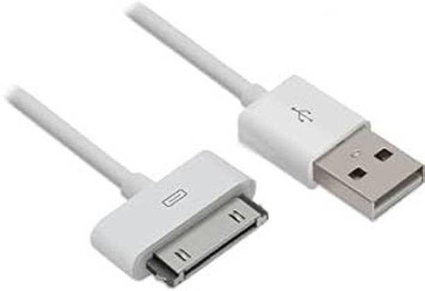 SANNO WORLD Lightning Cable 2.1 A 1 m PVC High-Speed Sync Cable – 30-Pin for iPhone/iPad