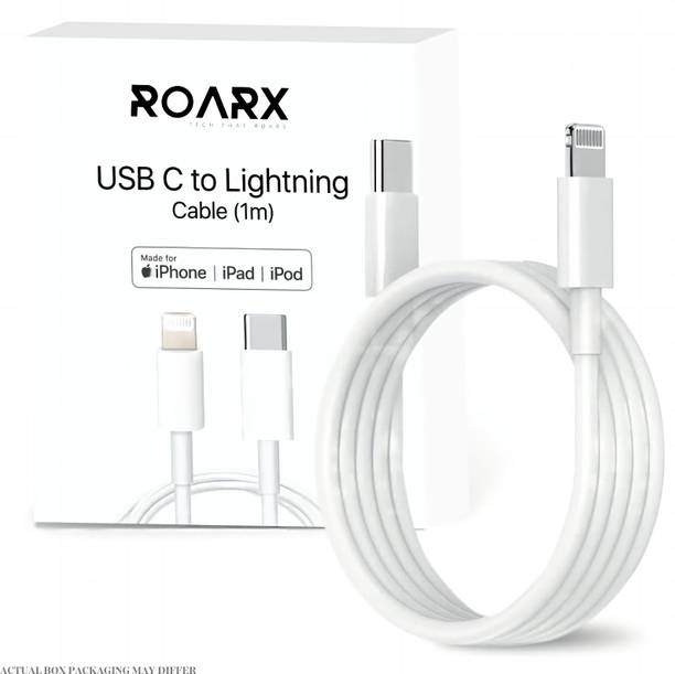 RoarX Lightning Cable 6 A 1 m Original quality Type C to Lightning Cable, Fast Charge Cord Wire Lead USB C Fast Charging