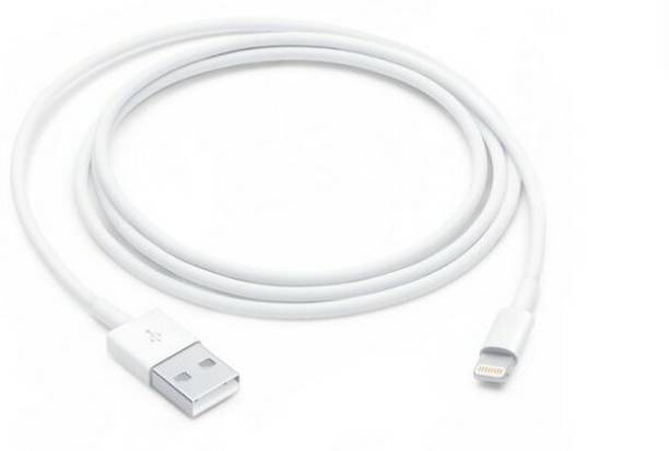 TANBAN Lightning Cable 1.2 m USB Data Cable (Compatible with All iPhones, White, One Cable