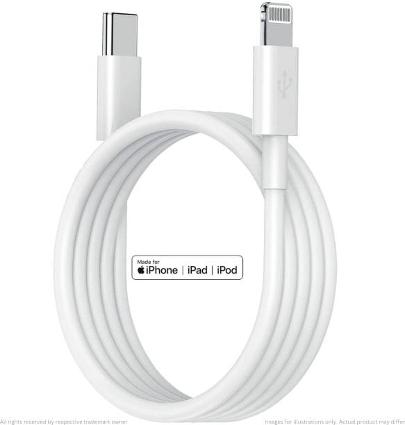 RoarX Lightning Cable 1 m PVC 20 W PD Fast Charging USB C to Lightning Cable for iPhone X 11 12 13 14 Pro Pro Max