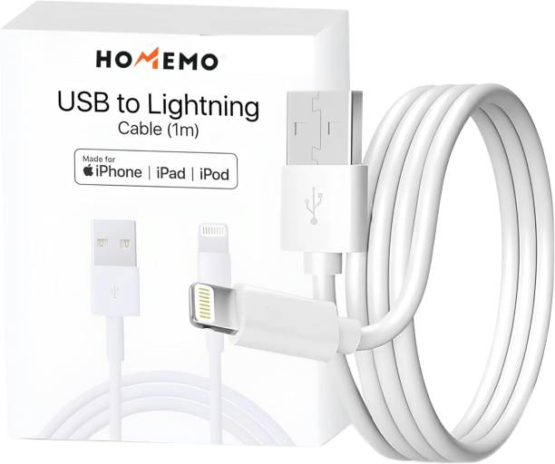 HOMEMO Lightning Cable 6 A 1 m USB to Lightning Cable 3.2 Feet For Fast Charging