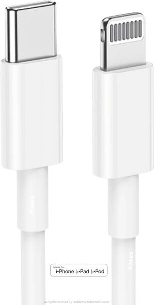 RoarX Lightning Cable 1 m PVC 100% original Fast Charge USB TYPE C to Lightning USB Cable 1 m Lightening Cable