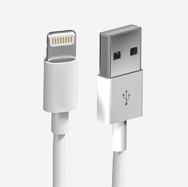 hirdesh Lightning Cable 1 m Lightning to USB Cable 1M WHITE