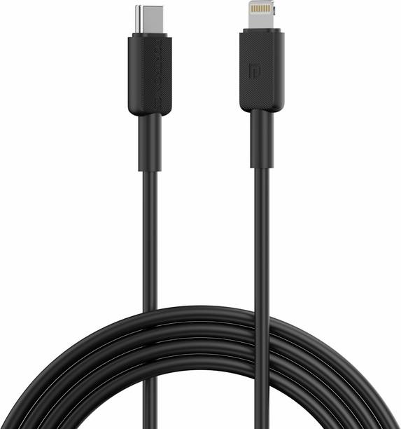 Portronics Lightning Cable 2 A 1 m Konnect Link CL Type C to 8PIN Fast Charging Cable