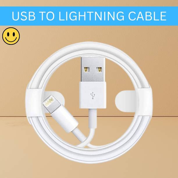 SACRO Lightning Cable 1 m USB A to Lightning Cable Fast Charger Compatible for iphone 11/12/13/14 proQ98