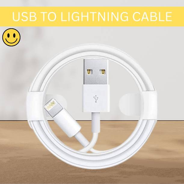 SACRO Lightning Cable 1 m USB A to Lightning Cable Fast Charger Compatible for iphone 11/12/13/14 proQ222