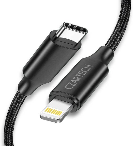 CZARTECH Lightning Cable 2 A 1 m Nylon Braided USB Type-C to