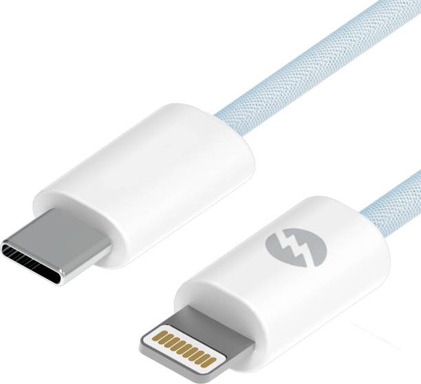 AMKETTE Lightning Cable 3 A 1.2 m Fast Charging Data Cable, Fabric Braided, 480Mbps Sync