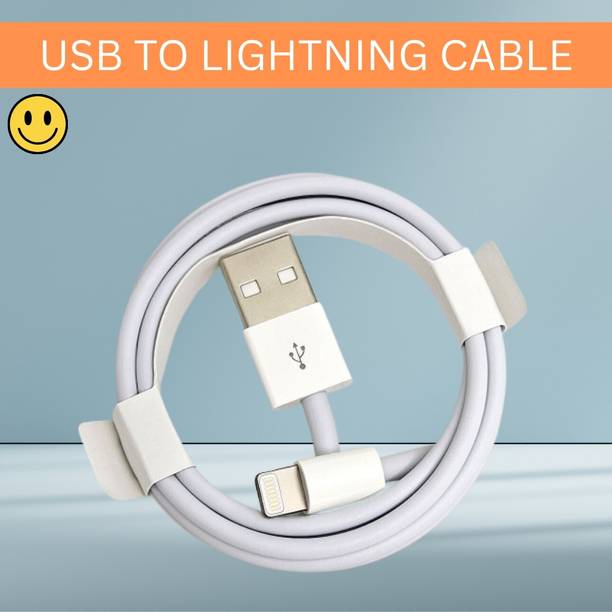 SACRO Lightning Cable 1 m USB A to Lightning Cable Fast Charger Compatible for iphone 11/12/13/14 proQ49