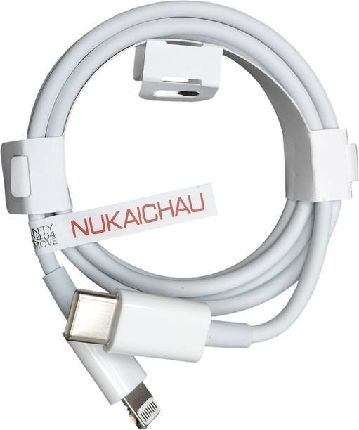 NUKAICHAU Lightning Cable 3 A 1.13 m Copper Braiding Type-C to Lightning Fast USB Charging Cable