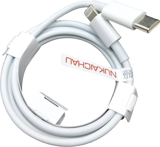 NUKAICHAU Lightning Cable 5 A 1.06 m Copper Braiding Type-C to Lightning Cable USB