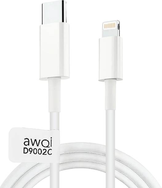 awQi Lightning Cable 3.2 A 1 m MFi Certified, Fast Charging and High Speed Thermoplastic (TPE) Cable AQ D902C
