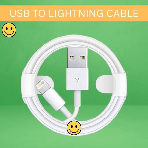 SACRO Lightning Cable 1 m USB A to Lightning Cable Fast Charger Compatible for iphone 11/12/13/14 proQ92