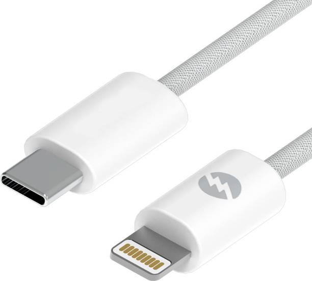 AMKETTE Lightning Cable 3 A 1.2 m Fast Charging Data Cable, Fabric Braided, 480Mbps Sync