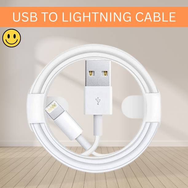 SACRO Lightning Cable 1 m USB A to Lightning Cable Fast Charger Compatible for iphone 11/12/13/14 proQ448