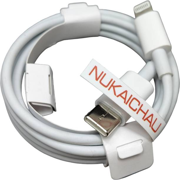 NUKAICHAU Lightning Cable 2 A 0.93 m Copper Braiding Type-C to Lightning Cable for iPods, iPhones, Airpods & iPads