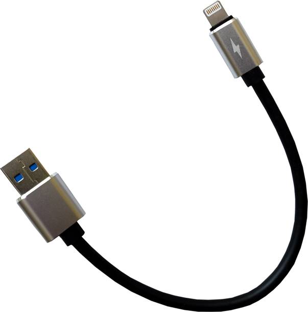 PARANDIV Lightning Cable 0.3 m Metal Orignal Braided Fast Charging High Quality Short Length Power Bank cable