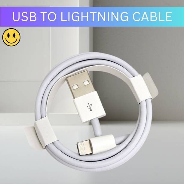 SACRO Lightning Cable 1 m USB A to Lightning Cable Fast Charger Compatible for iphone 11/12/13/14 proQ338