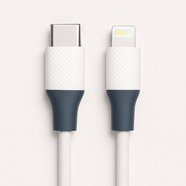 RUHISH Lightning Cable 4 A 1 m Braided Copper 25W – USB-C to Lightning Cable with Reinforced Connectors | 1 m | 480 Mbps Sync