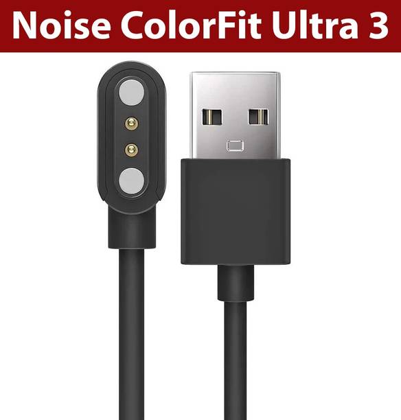 HexaGear Magnetic Charging Cable 0.6 m Noise ColorFit Ultra 3 Bluetooth Calling Smart Watch with Biggest 1.96" AMOLED Display