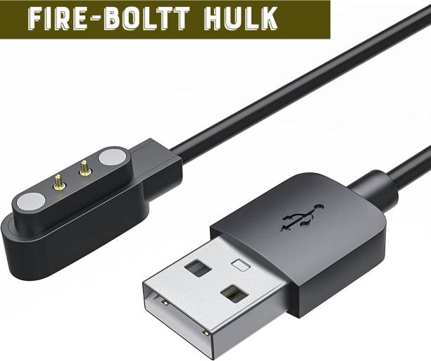 HexaGear Magnetic Charging Cable 0.6 m Fire-Boltt Hulk 1.78 inch Amoled Bluetooth Calling with 120 sports modes Smartwatch
