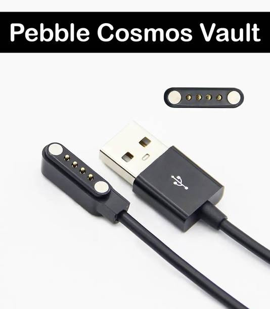 HexaGear Magnetic Charging Cable 0.6 m Pebble Cosmos Vault 1.43"Amoled Display Luxury Metal Smart watch