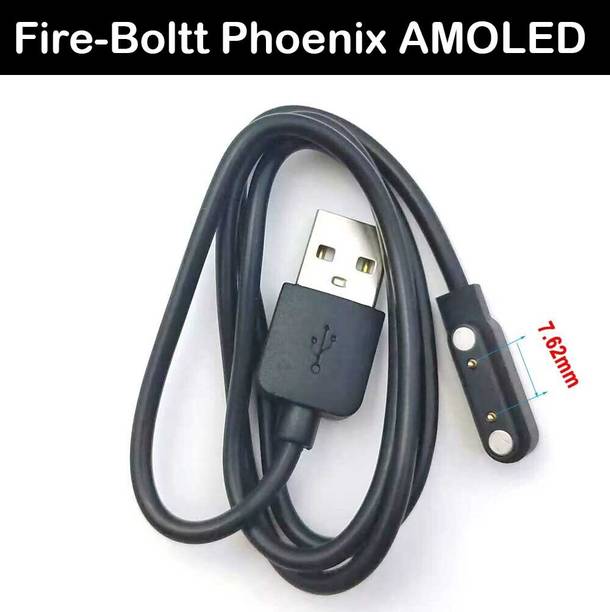 HexaGear Magnetic Charging Cable 2 A 0.3 m NA Fire-Boltt Phoenix AMOLED 1.43" Display Smart Watch Charging Cable