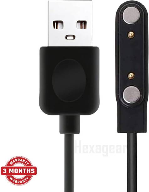 HexaGear Magnetic Charging Cable 6 A 1 m METAL BRAIDED Original Smart Watch Magnetic Charging Cable (It will not work with any other watch)