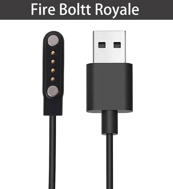 HexaGear Magnetic Charging Cable 2 A 0.5 m NA Fire-Boltt Royale Luxury Stainless Steel Smart Watch Charging Cable