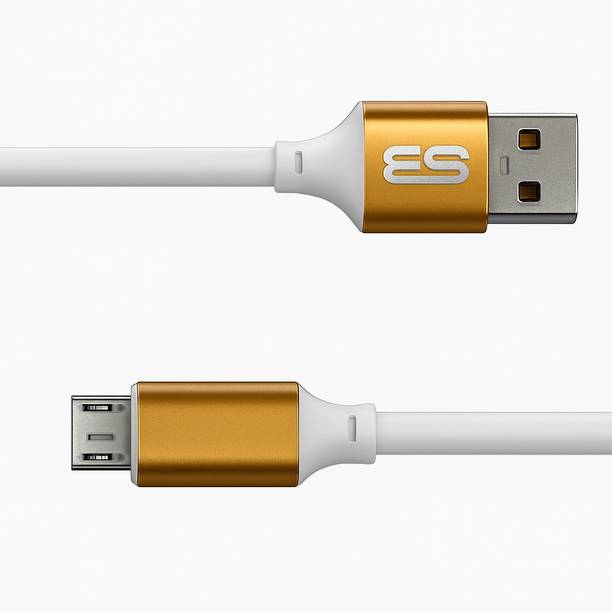 SB Micro USB Cable 1.2 m Fast Charging & Data Sync 1.2 m Micro Usb Data Cable (Android) (Compatible with Realme C11, Realme 5i, Realme Narzo 10A, Realme C2, Realme C3, Gold, One Cable)