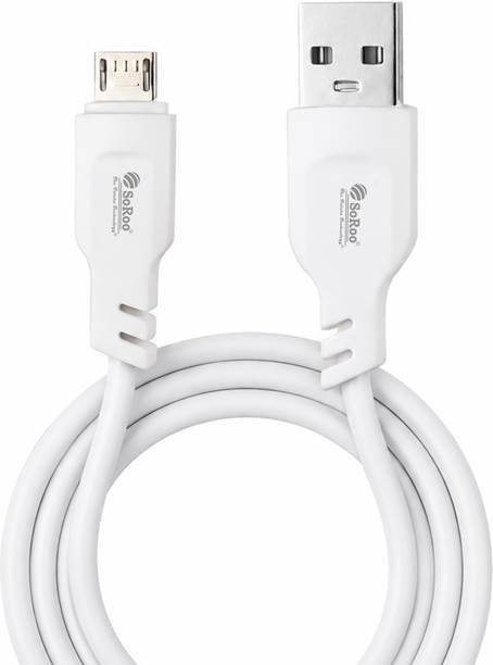 SoRoo Micro USB Cable 3 A 1.2 m Aluminium Foil USB to Micro USB (V8) Fast Charging Cable 32W | 3A Output | 1.2 Meter | High Speed Charging & Data Sync Cable