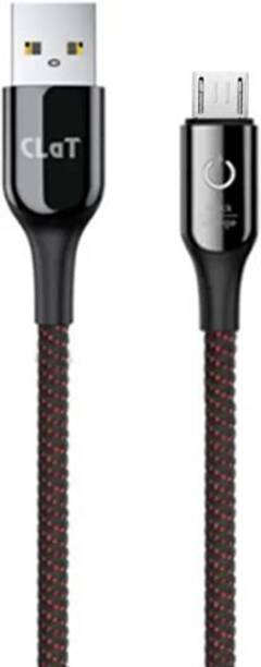 CLAT Micro USB Cable 3 A 1.01 m Micro Cable with Intelligent Power Off Led Light and Quick Charging Indicator