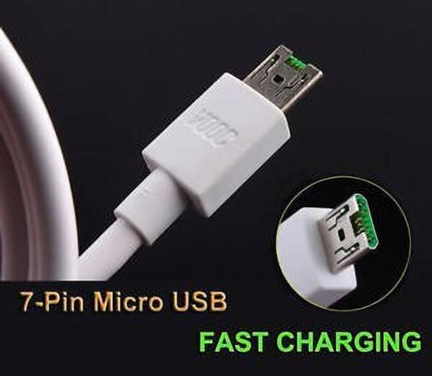 RiVOG Micro USB Cable 4 A 1 m Aluminium Foil New-20W 5V/4A MICRO VOOC CHARGER CABLE
