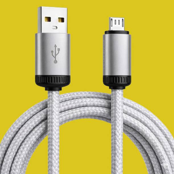 mPix Micro USB Cable 3 A 1 m Copper Heavy Duty Braided V8 Cable for Infinix Hot series