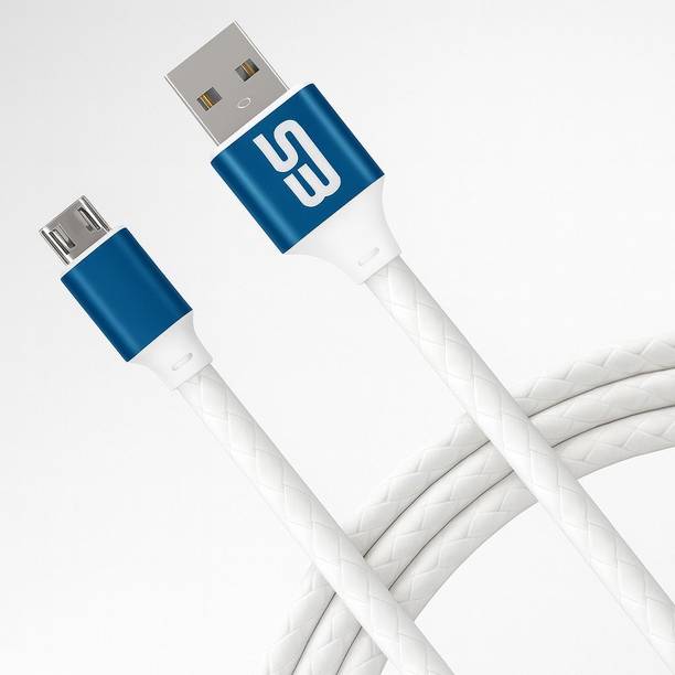 SB Micro USB Cable 1 m 2.4 Charge & data sync Cable, 480 MPBS Transfer speed, Fast charging 1M BLU619